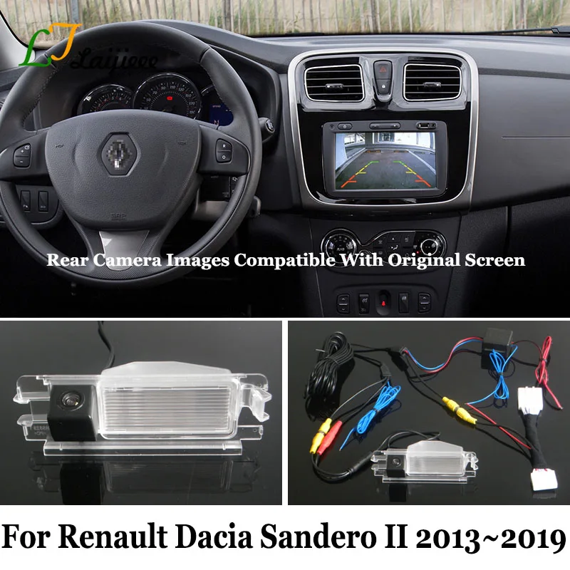 Rückfahrkamera für Renault Dacia Duster Sandero Stepway II 2 CCD car camera GPS 