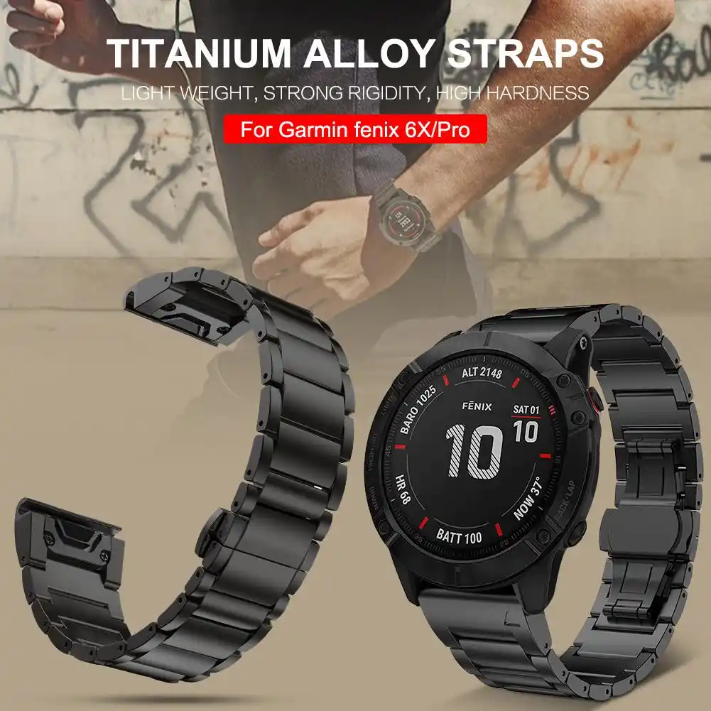 garmin titanium watch band