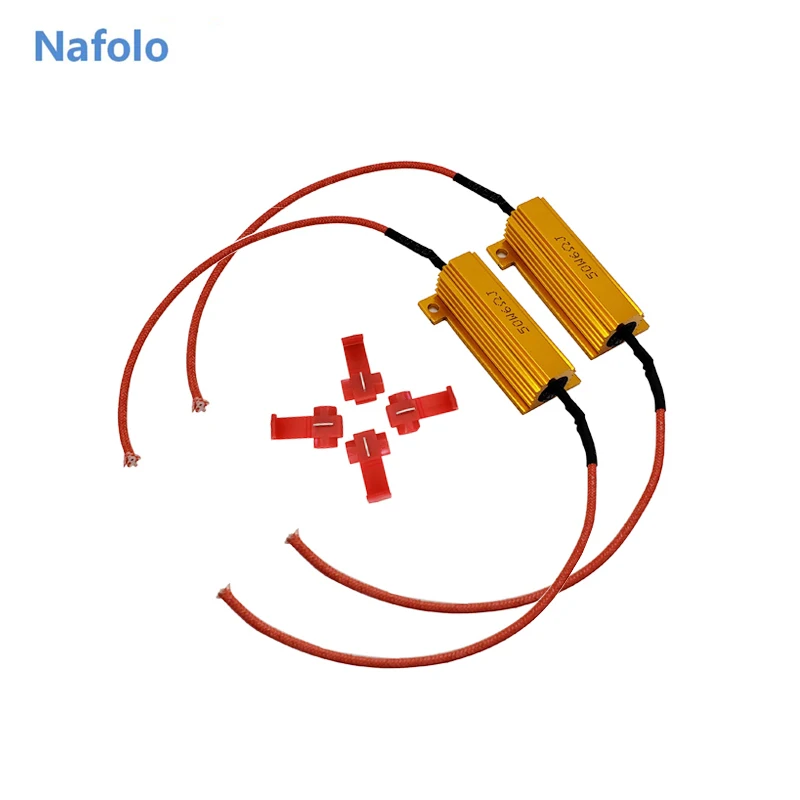 

50W 6 ohm Load Resistor LED Car Light Resistance Canbus Error Free Cancel Decoder Turn Signal Blinker Car Accessories