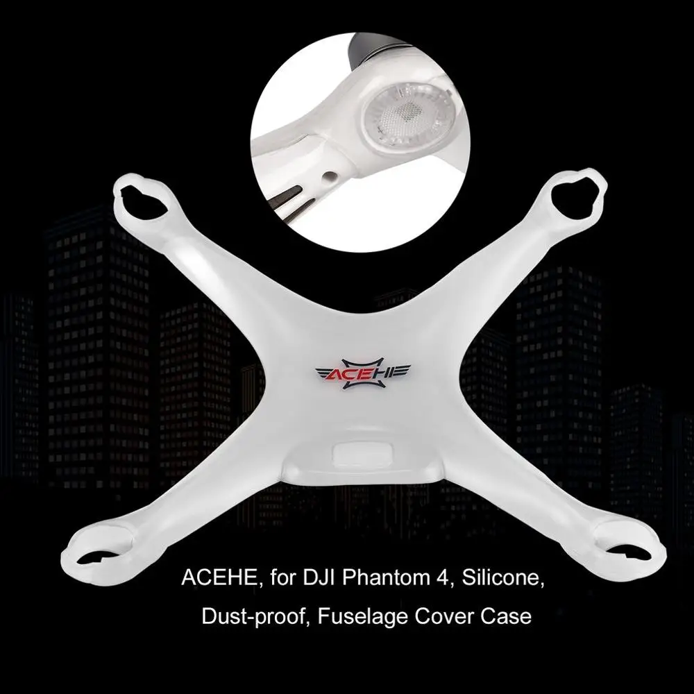 Силиконовый съемный пылезащитный чехол для корпуса DJI Phantom 4 | Игрушки и хобби