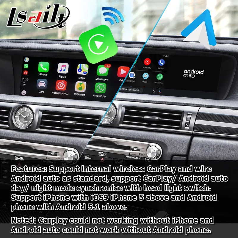 Интерфейс Android / Carplay для Lexus GS 2012 2019 12 3 видеоинтерфейс с управлением мышью GS200t GS300