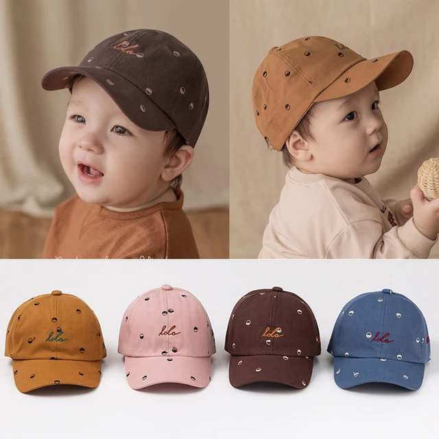 Cute Letter Printing Baby Hat Soft Cotton Kids Boy Adjustable Baseball Caps Boys Girls Hats Children Snapback Hip-Hop Sun Hat 1