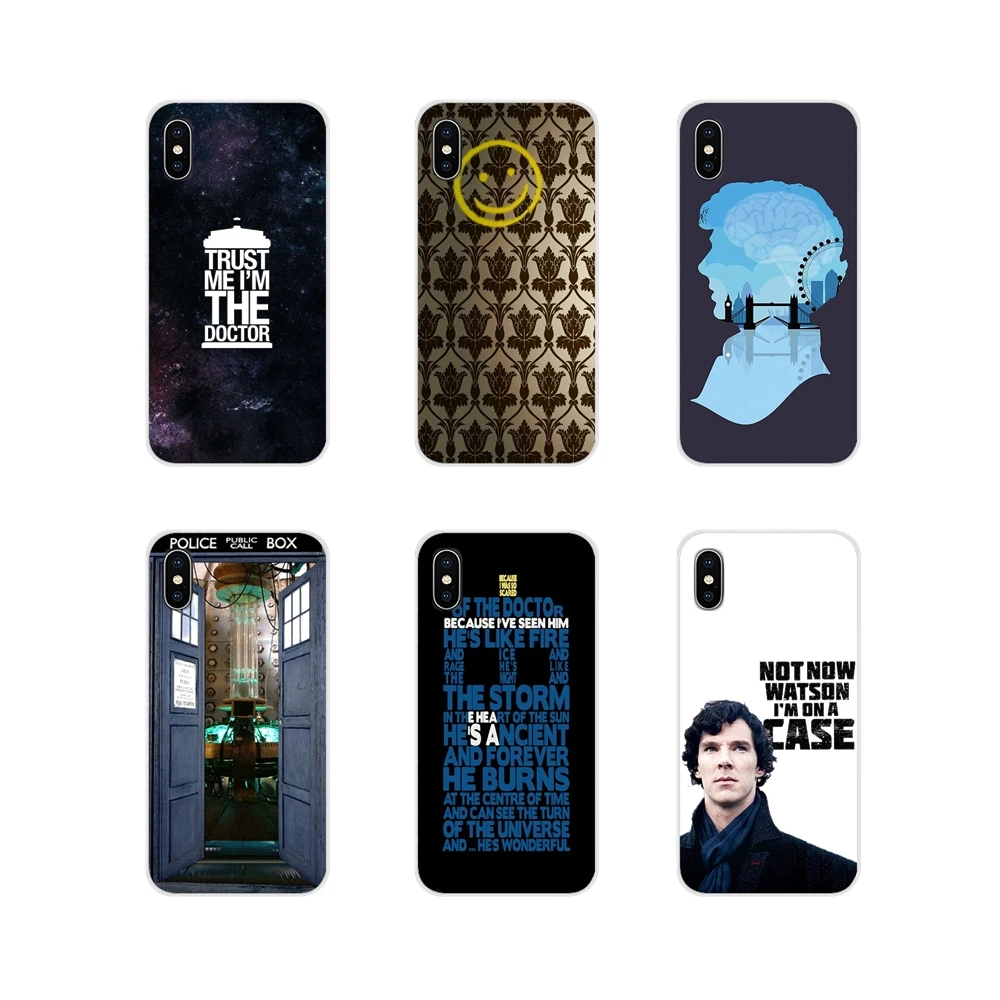 Аксессуары Чехлы Чехол Sherlock tardis doctor who для Huawei Nova 2 3 2i 3i Y6 Y7 Y9 Prime Pro GR3 GR5 2017 2018 2019 Y5II