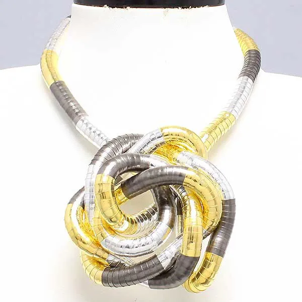 5 мм 90 см железные гибкие крученые Украшения Гибкая Змея ожерелье 20 цветов - Окраска металла: Silver-Black-Gold