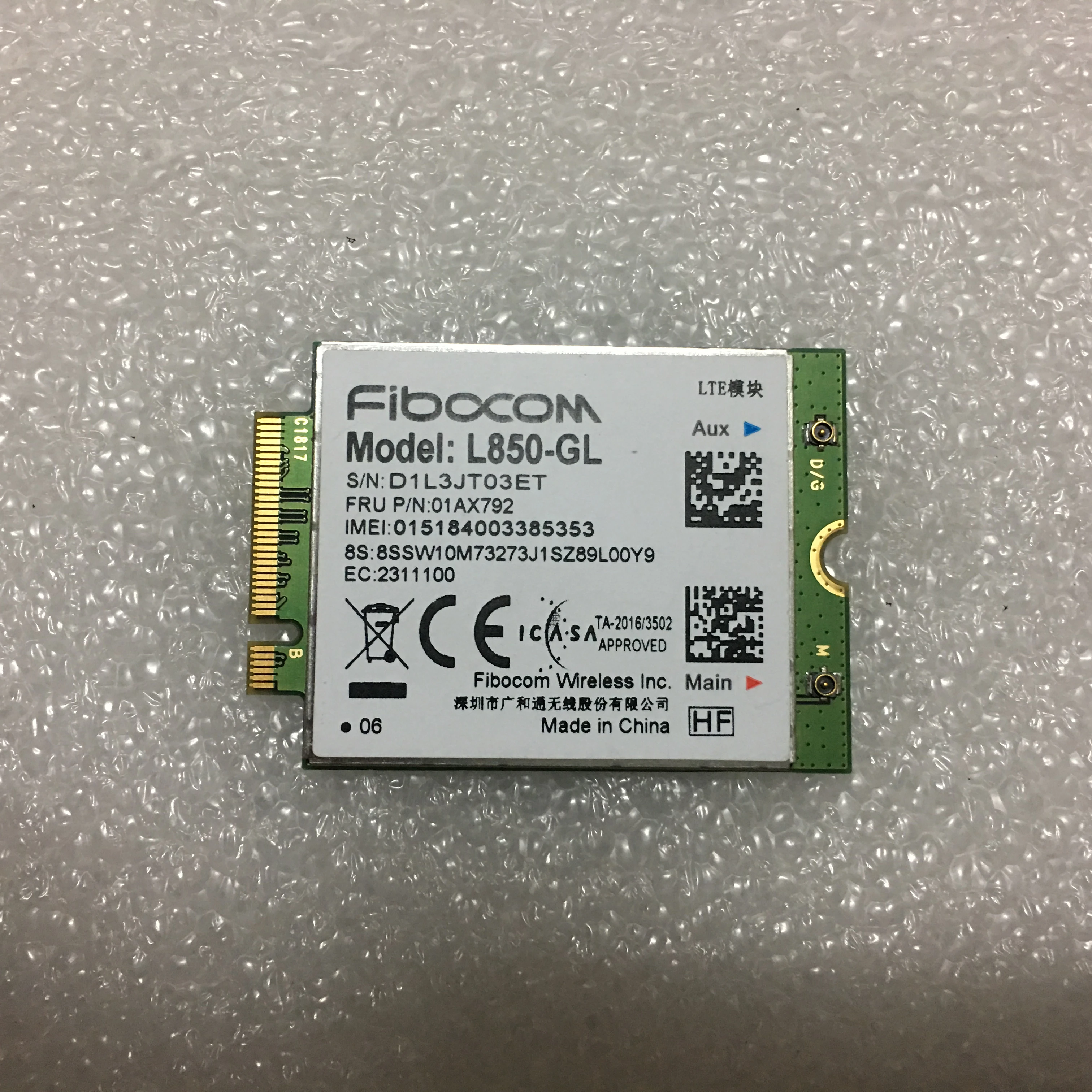 mifi router Fibocom L850-GL WWAN Card For Lenovo Thinkpad X1 carbon 6th X280 T480 T480s X1 Yoga 3rd 4th T490 T490s T580 L580 P52 01AX792 sim card modem usb
