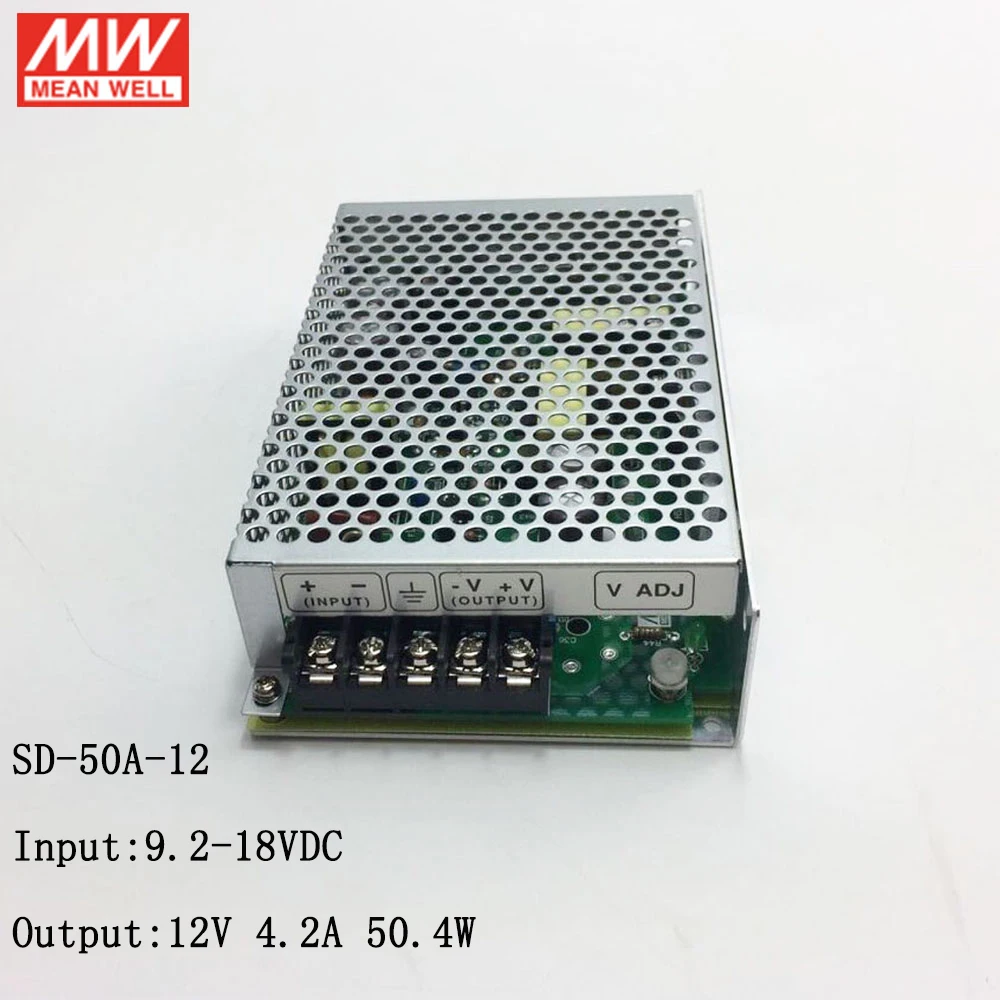 1pcs for Mean Well Switching Power Supply Sd-50a-12 50w 9.2 18v to 12v4.2a for sale online 