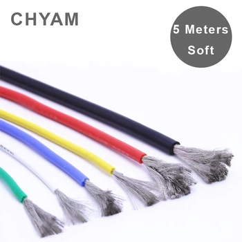 

RV Silicone Wire High Temperature Resistant Ultra-soft Type 24 18 16 14 12 10AWG High Voltage For Automobile Lithium Battery