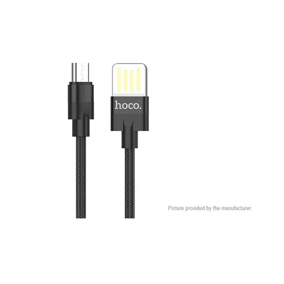 USB Kабель MicroUsb HOCO U55 Outstanding charging data cable 1 метр черный