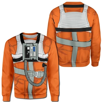 PLstar Cosmos Pilot Apparel 3D Толстовка с капюшоном с принтом космонавта, костюм для косплея, толстовка унисекс, Повседневная Уличная одежда, sudadera hombre - Цвет: color as the picture