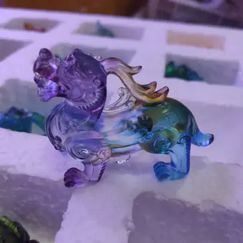 

1pcs golden toads and loong feng shui layout to attract money town house mascot