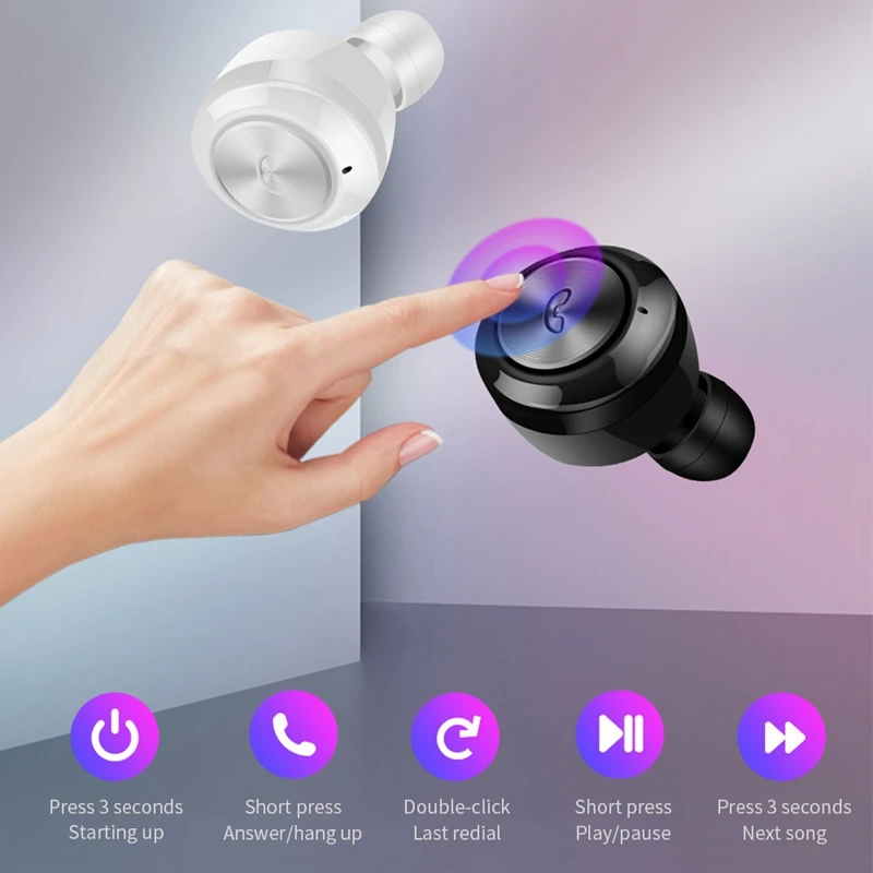 Оригинальные A6S Bluetooth гарнитуры для Redmi Airdots беспроводные наушники 5,0 TWS наушники с шумоподавлением микрофон для iPhone Android