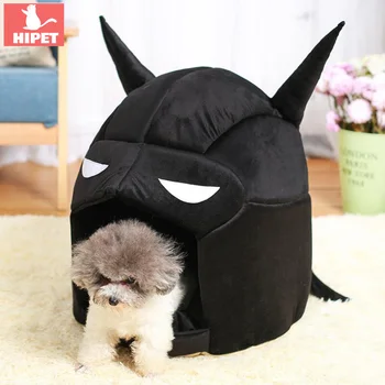 

Batman Cat House Dog Bed Winter Warm Cotton Wateproof Bottom Cartoon Shape Teddy Puppy Kennel Pet Bed House Cats Nest