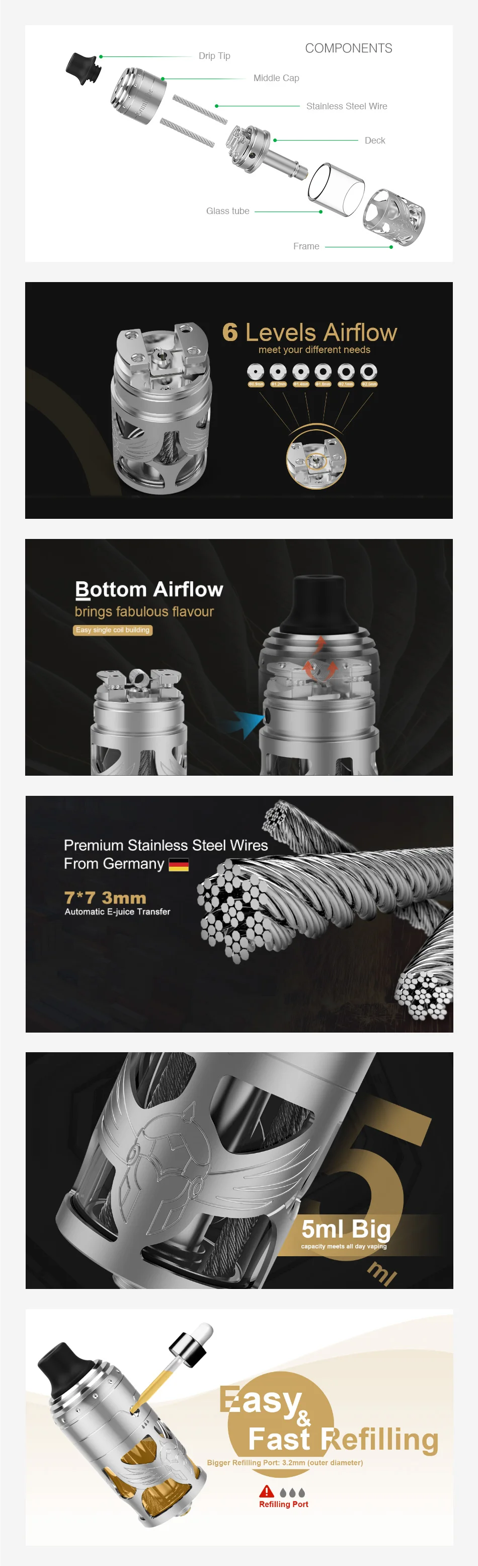 Vapefly Brunhilde MTL RTA 5ml/2ml