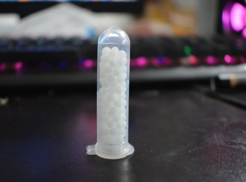 Накладные частицы десен Горячий Пузырь открытые белые частицы-зубная резинка