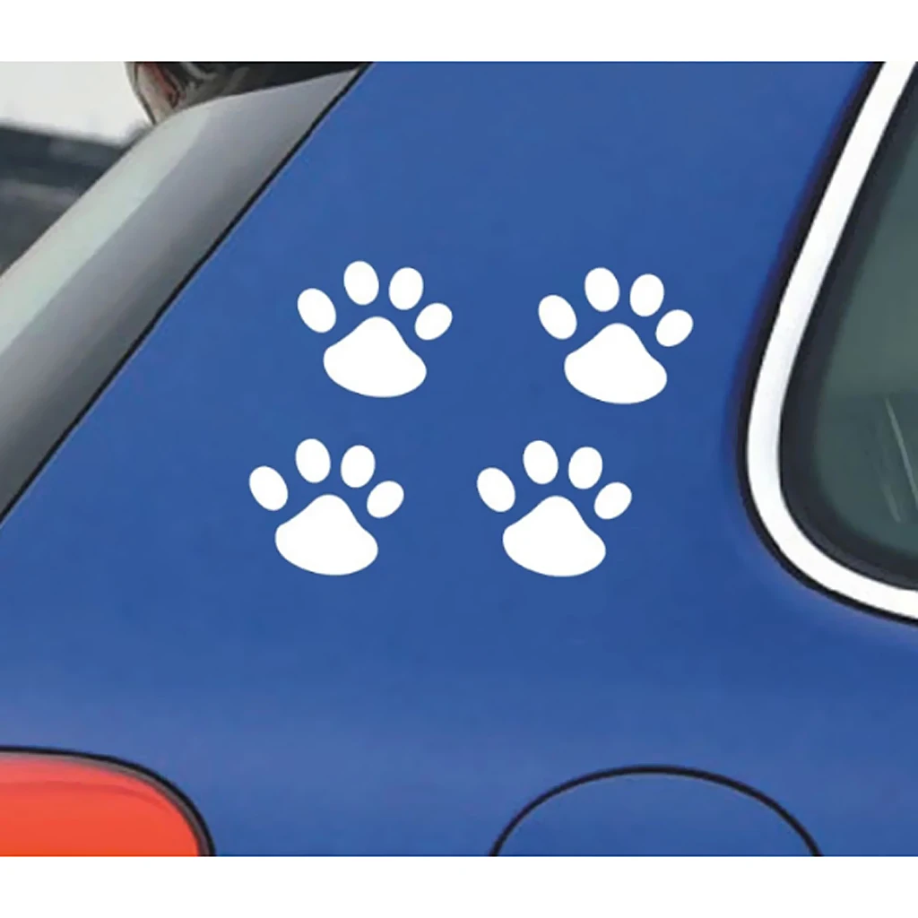 Car Sticker Cool Design Paw 3D Animal Dog Cat Bear Foot Prints Footprint 3M Decal Car Stickers 3 Colors Cute Cat Bear Claw 