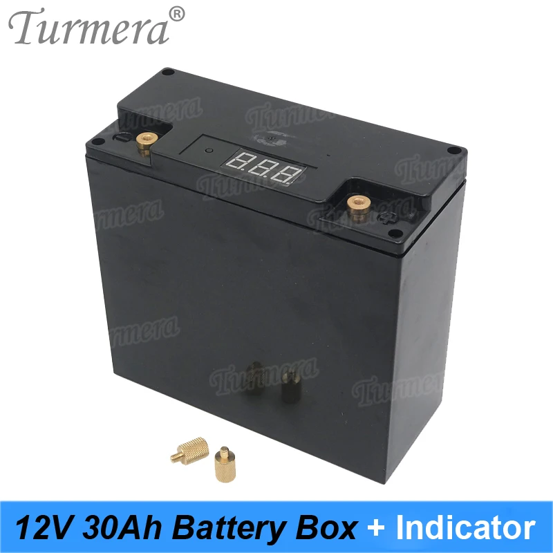 Turmera 12V 30Ah Battery Box Storage Case with Capacity Indicator Build 48Piece 18650 Battery for Uninterrupted Power Supply 12V 04