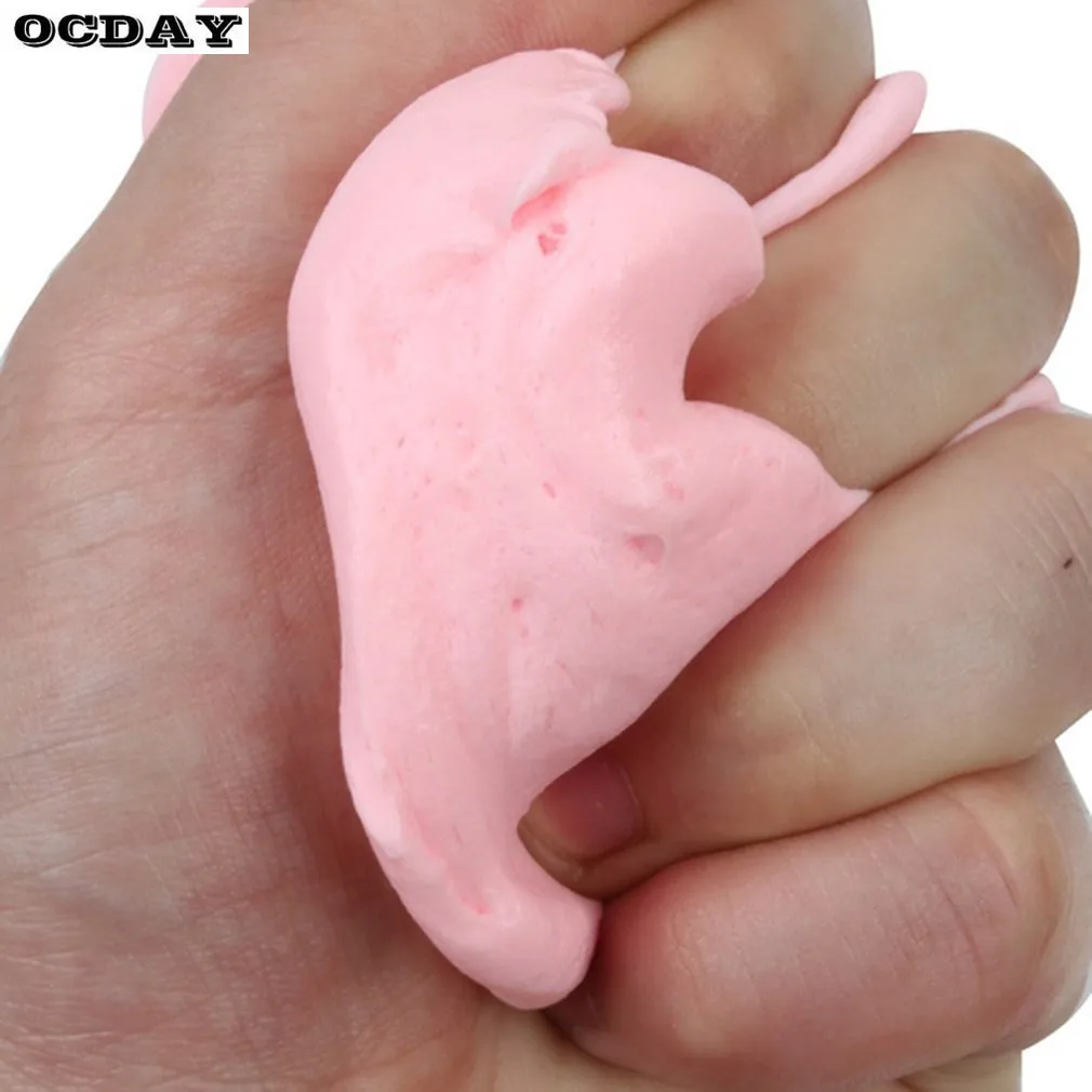 DIY Сплошной Цвет 3D пушистая пена глина слизь DIY мягкий хлопок эластичный мяч Комплект Дети Развивающие ремесло игрушка для песочницы антистресс детские игрушки