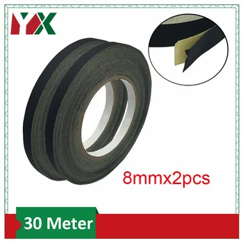 

YX 8mm Acetate Cloth Tape 2Rolls Sticky for Laptop PC Fan Monitor Screen Motor Wire Wrap Insulated Rubber Tape