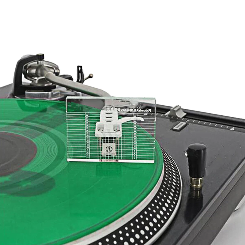 huanban072 LP Vinyl Record Player Azimuth Ruler Measuring Phono Tonearm VTA/Cartridge Azimuth Ruler w bag 