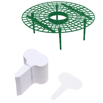 

Plant Supports Strawberry Rack Plant Climbing Vine Props Gardening Bracket (Strawberry Supports + Labels)