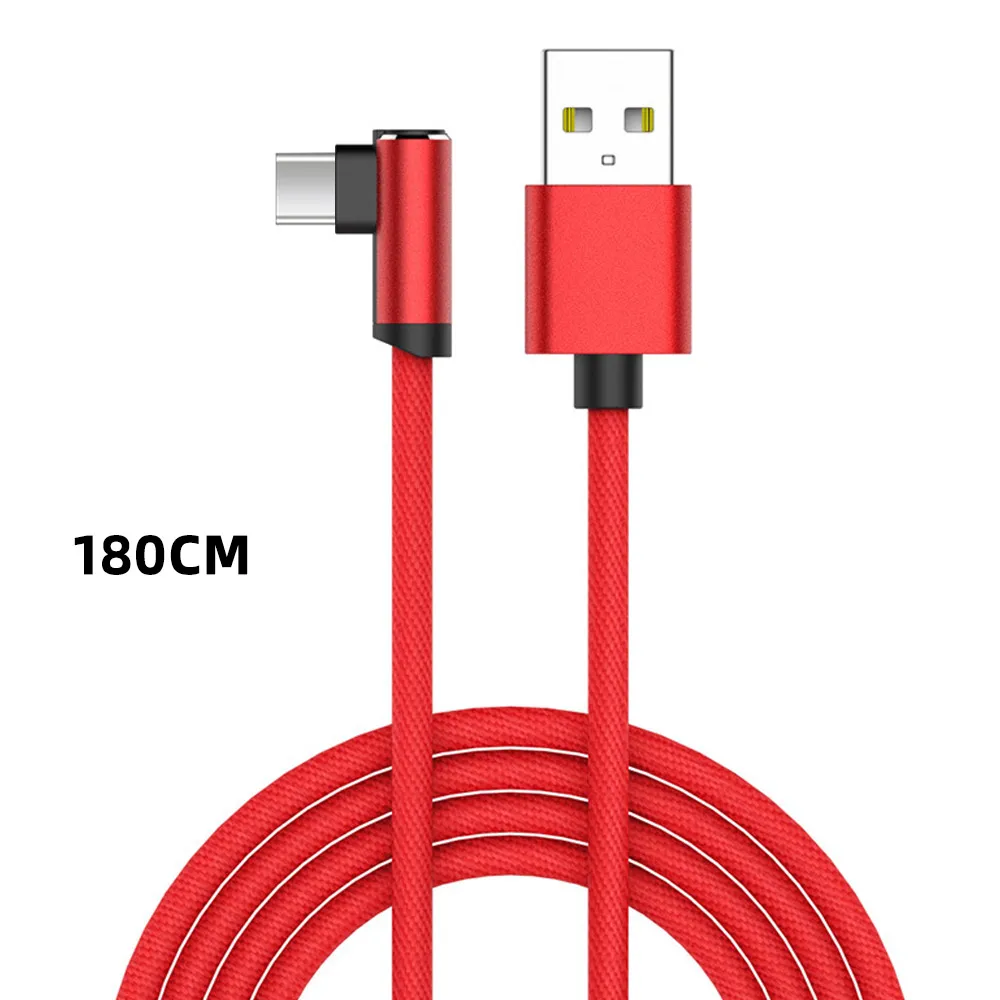 FDBRO USB зарядное устройство быстрый кабель для IPhone X, XR, XS, MAX, SE, 6 S, 6 S, 7, 8 Plus, IPad, телефон, длинный шнур, зарядка, Micro Usb кабель - Цвет: T-C-red1.8m
