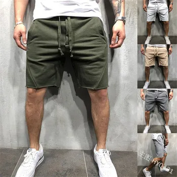 

New Summer Men's Fashion Solid Color Five Pants Rope Sports Pants Cosplay Medieval Retro Casual Shorts