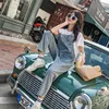 Denim Jumpsuits Women Loose Basic One-piece Vintage Korean Girls Students Overalls Womens Straight Pants Rompers Ulzzang Casual ► Photo 3/6