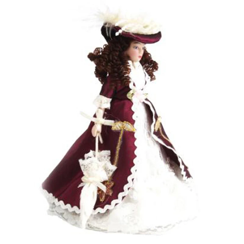 1:12 Dollhouse miniature porcelain dolls victorian figure dollhouse collectio hg 