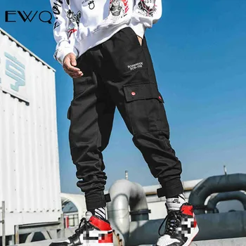 

EWQ / Joggers Ankel-Length Camo Pants 2020 Mens Pockets Japanese Sweatpants Male Korean Pants Hip Hop Track Pants 4XL Tide 9A382