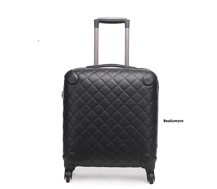 BeaSumore, 16 дюймов, модные комплекты багажа на колёсиках, Спиннер, Ретро стиль, 20/24 дюймов, из искусственной кожи, для женщин, чемодан, колеса, для мужчин, пароль, тележка