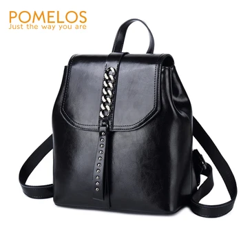 

POMELOS Women Backpack High Quality Spilt Leather Fashion Backpack Women Designer Small Backpack For Urban Girls Travel School