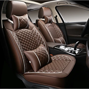 

WLMWL Universal Leather Car seat cover for Isuzu all models D-MAX mu-X 5 seats auto accessories styling