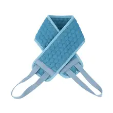 Необычные двухсторонние мягкие волокна Отшелушивающий задний ремень Душ тело скруббер мягкое полотенце губки