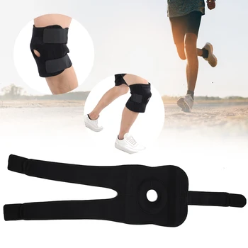 

1set Adjustable Back Support Kneepad Stretch Knee Support Brace Anti Slip Breathable Sports Therapy Protective Strap