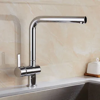 

Electroplated Kitchen Mixed Faucet Rotary Tank Washing Pot Cold and Hot Water Faucet