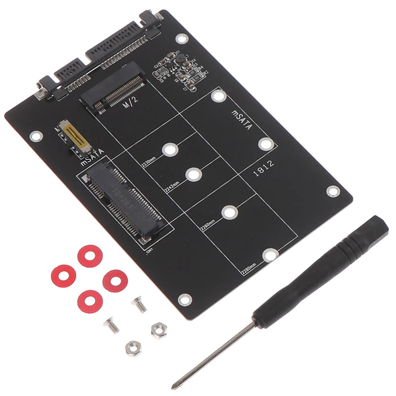 2 в 1 mSATA-SATA NGFF M.2 для SATA3 конвертерная плата адаптера SSD диск 97*65*5 мм