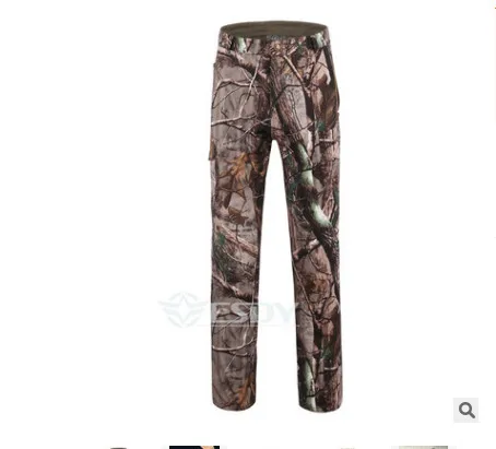 flag camouflage Мужские теплые водонепроницаемые штаны из мягкого флиса, ветронепроницаемые теплые дышащие тактические камуфляжные длинные штаны - Цвет: flag camouflage