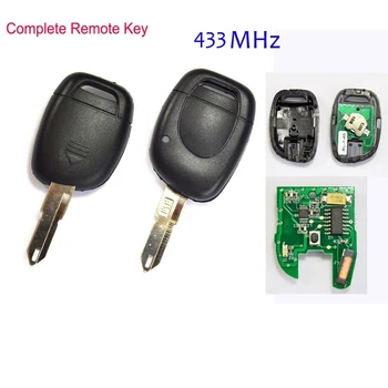 

car remote Key Remote Remote Key 1 Button Parts for Renault Twingo Clio Master KANGO Fob 433MHz