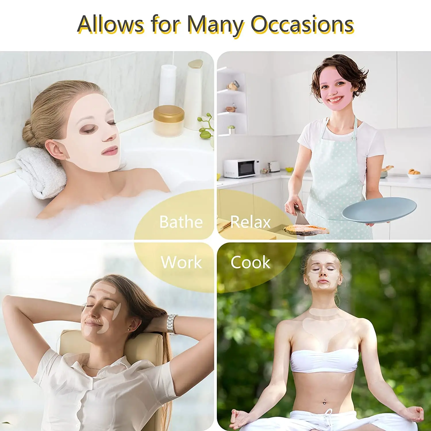 Reusable Silicone Facial Mask Cover for Enhanced Moisturizing and Travel-Friendly Beauty Care