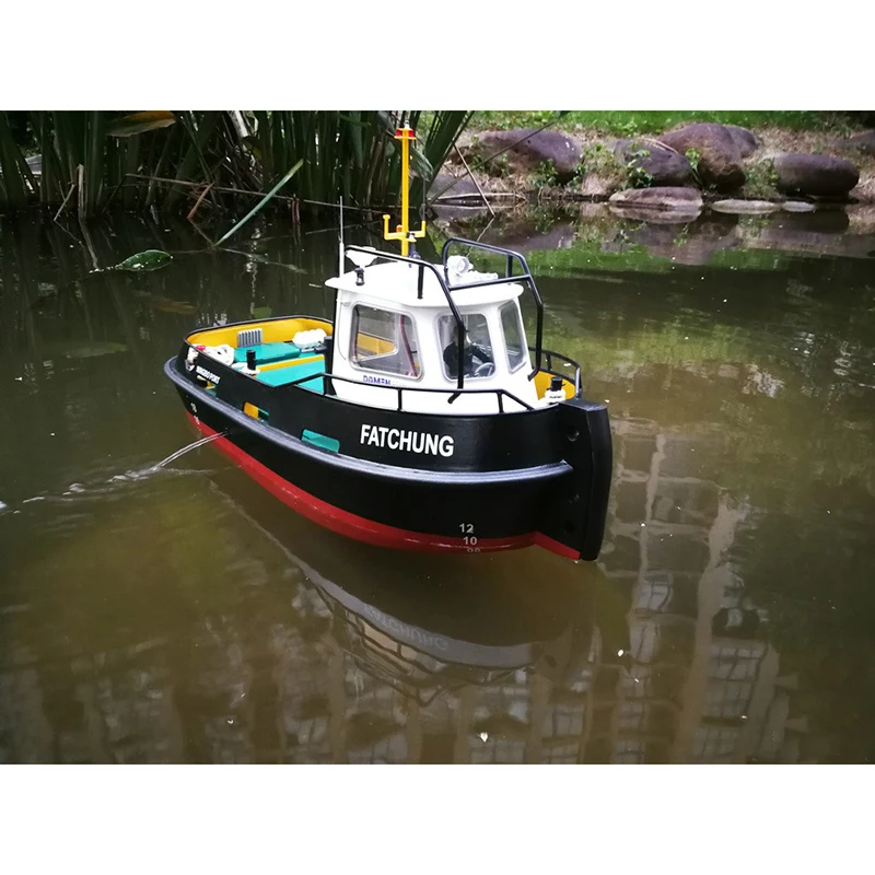 Scale 1/18  Simulation remote control ship model kit for Tug804 tugboat rescue ship small-scale and moped tugboat