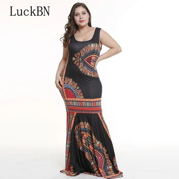 

White Red Green Black Women's Long Dress Boho Sleeveless O Neck Bodycon Dress Fashion Party Floral Printed Beach Dresses Tunic