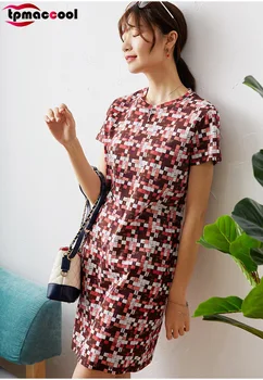 

Tpmaccool luxury designer women pure Cotton mini dresses round Neck Short Sleeve Casual party Dress Female high end Summer dress