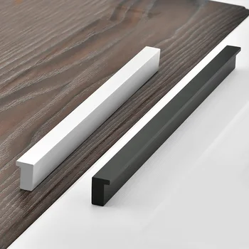 

Furniture Handles Stainless Steel L Bar Handles for Furniture Black Cabinet Knobs and Handles Pull for Drawer Cupboard Door