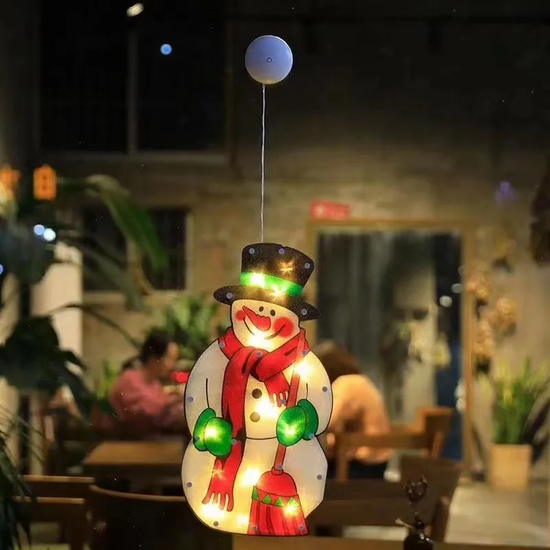Рождественские украшения окна подвесной светильник снеговик небольшой кулон