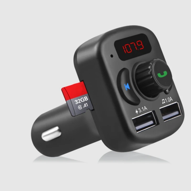 Авто Bluetooth Hands-free вспомогательный аудиоресивер fm-адаптер передатчик USB зарядное устройство авто Bluetooth Hands-free
