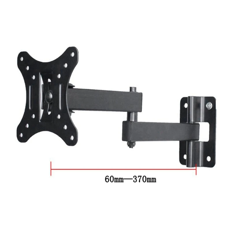 AABB-10 Inch-27 Inch Retractable TV Wall Mount Bracket Loading 15Kg Full Motion Bracket Mount for Flat Screen Up To 100X100Mm