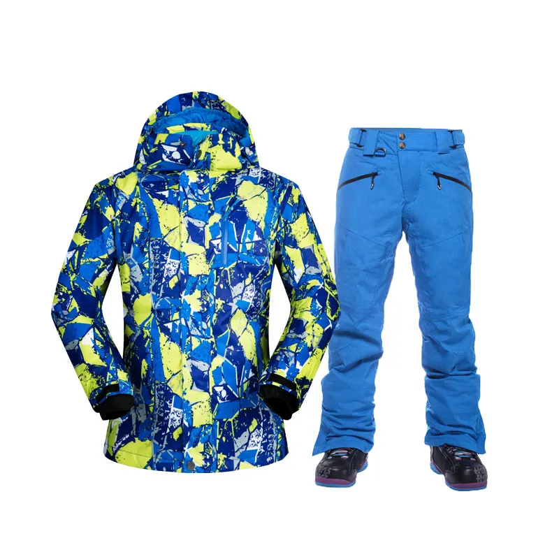SAENSHING snowboard jacket one piece ski suit men winter waterproof