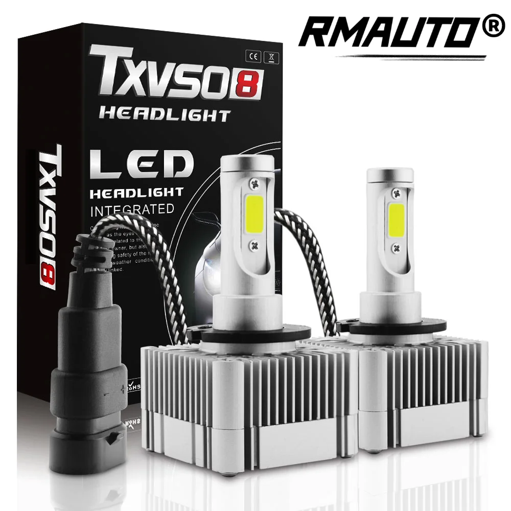 TXVSO8 D1S D2S D3S D4S LED Headlight Bulb 110W 6000K Super Bright Lights 11000LM LED Update Kit Car Light Luces Led Coche