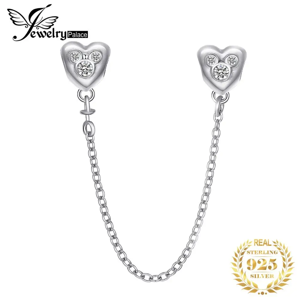 Jewelrypalace стерлингового серебра 925 маленьких Мышь Детская безопасность цепи|Шармы|