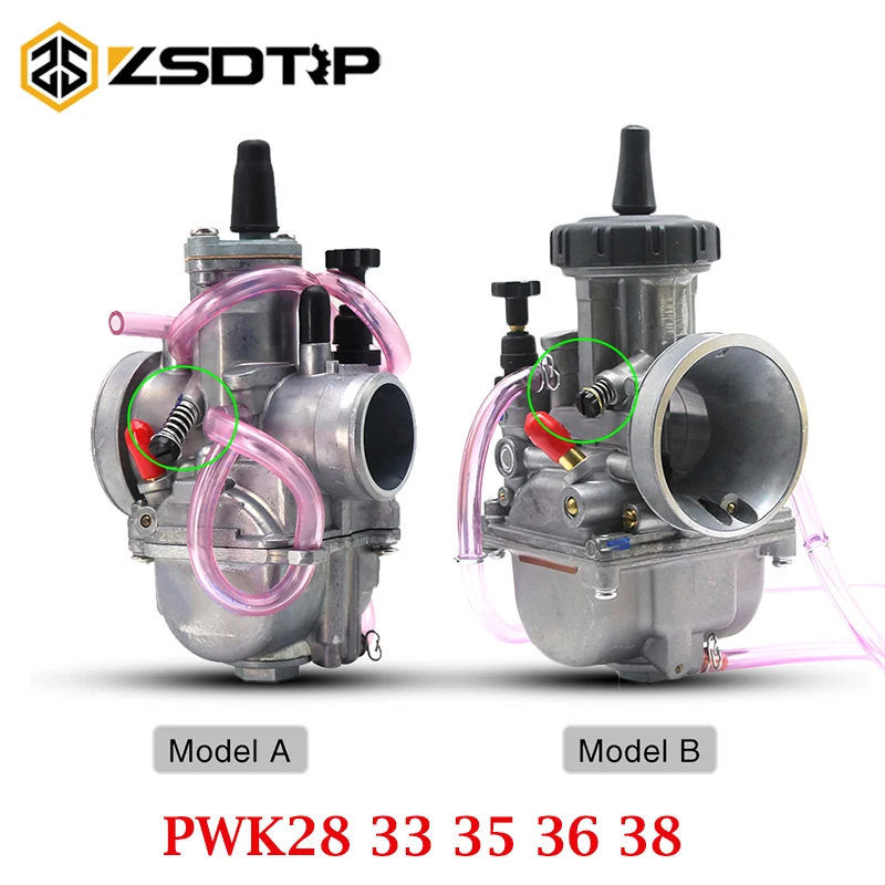 

ZSDTRP Universal PWK28 33 35 36 38mm Carburetor For KEIHIN 2T 4T Scooter ATV UTV 125CC 250CC 300CC 350CC 400CC 450CC Engine